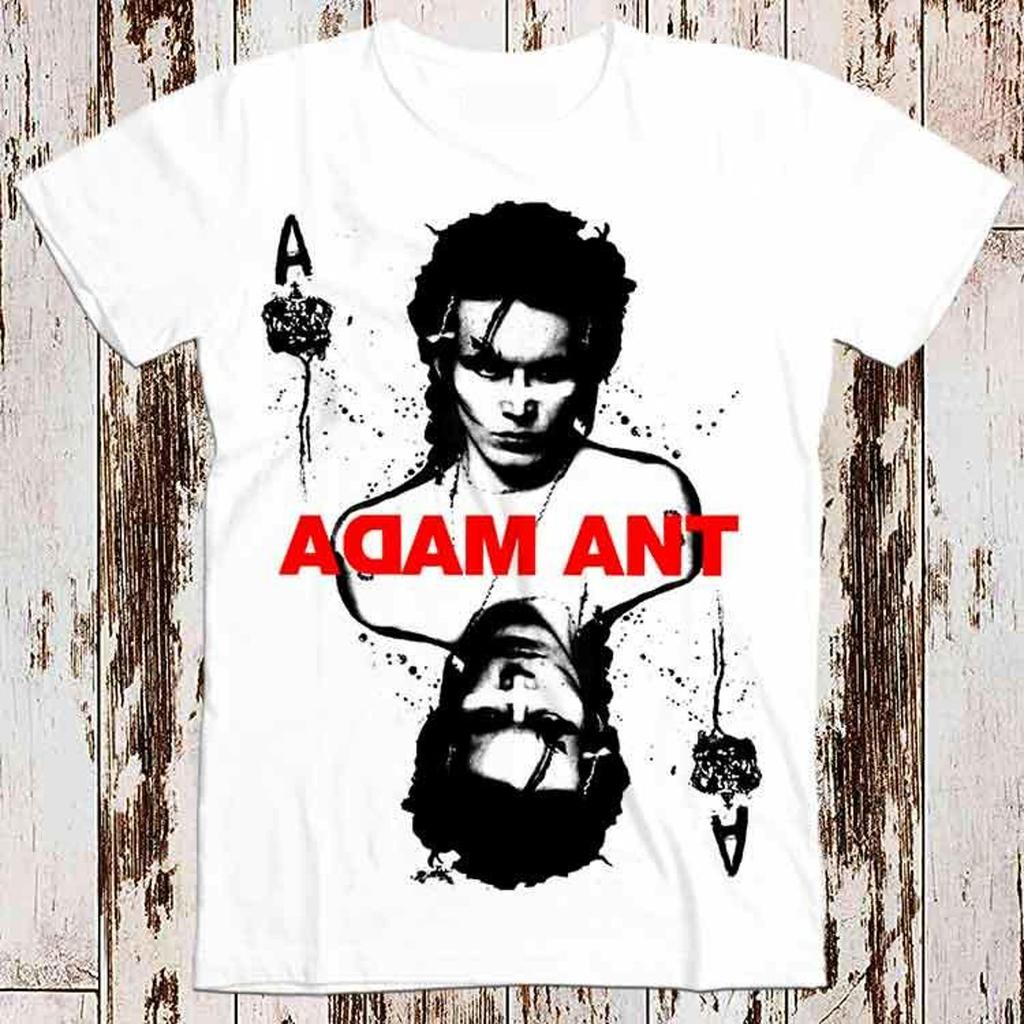 Ace of Ants Adam Ant Playing Card Joker Best Seller T Shirt Music Retro Top Tee Gift Cool Unisex 8480