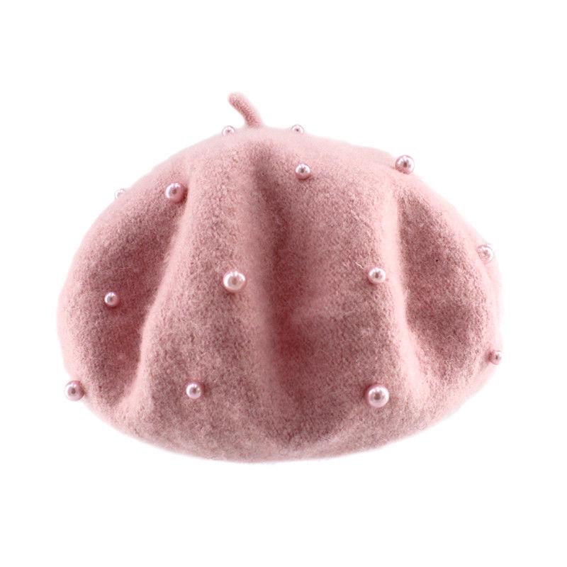 Buy New Plain Colours Wool Beret Hat 