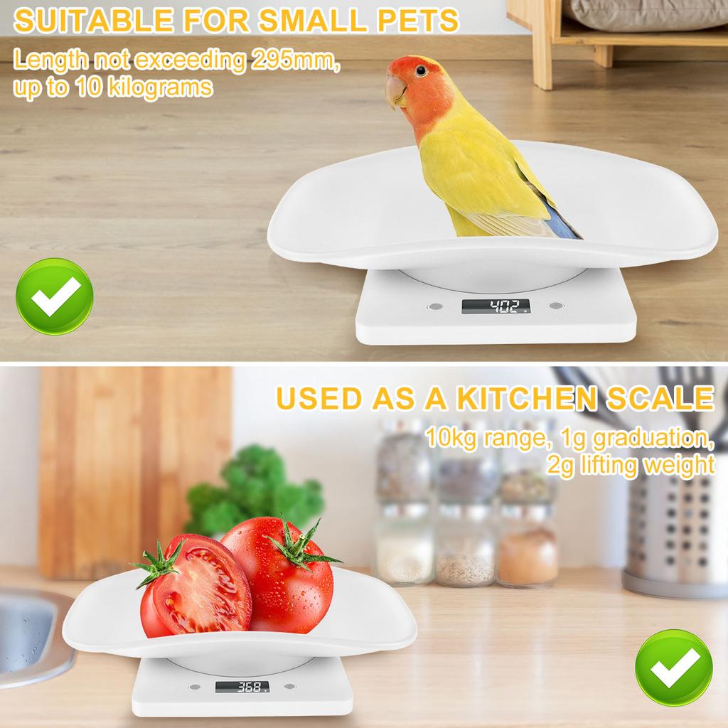 High-precision Digital Scale 10kg/1g Electronic Platform Scale Parcel Small Pet Express Weighing Scale Portable Kitchen Scales