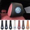 Leather Car Headrest Anti Dirty Protective Cover For VW Golf Jetta Passat Mk4 Mk5 Mk6 CC Golf 5 7 Tiguan Scirocco Sagitar Zk6