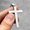 Refract Light Cross Stainless Steel Men Women Necklaces Pendants Chain Amulet Punk Trendy Jewelry Creativity Gift Wholesale