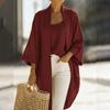 Ladies' Casual Temperament Cardigan T-shirt Versatile Casual Loose Two-piece Set