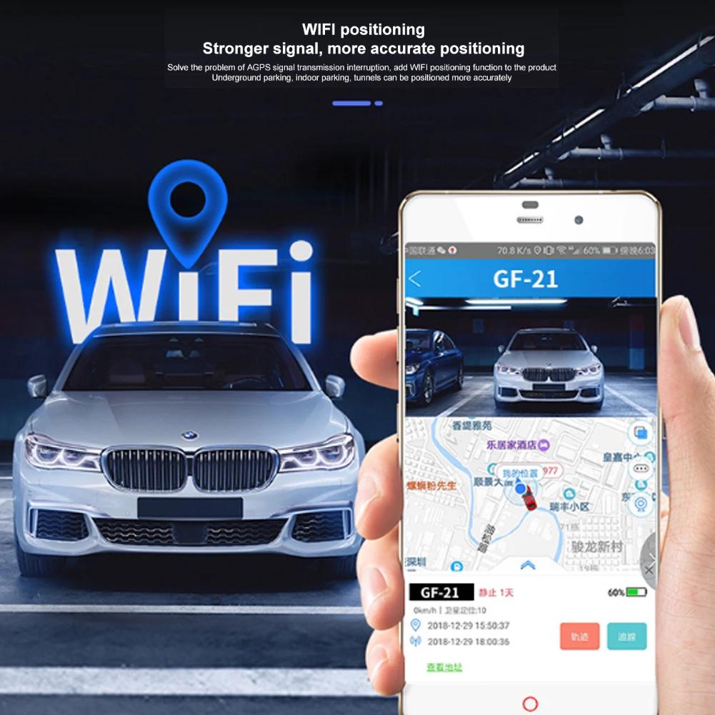GF 07 09 21 22 Car Tracker Vehicle Truck GPS Locator Anti-Lost Recording Tracking Device Can Voice Control Phone Wifi LBS