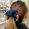 Duo Bell, Printed Headgear, Fruit Big Strawberry Fabric Hair Band, Simple And Fresh, Fabric High Elastic Headband Headgear