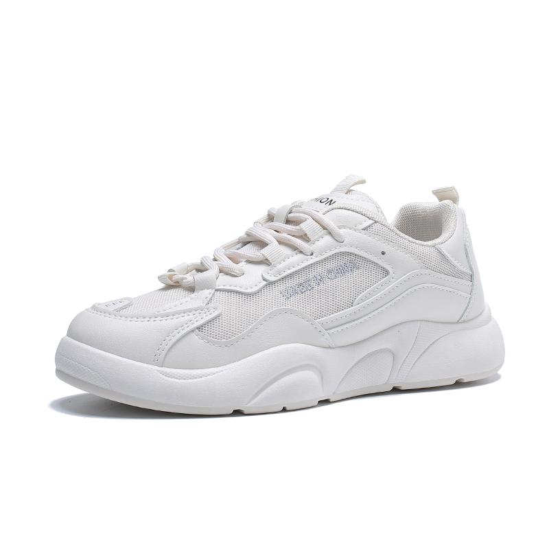 

Fashion Women Wedges Platform Running Sports Shoes Autumn 2024 Woman Fashion Mesh Breathable Tenis Feminino Outdoor Casual Flat Sneakers 35 грязно-белый