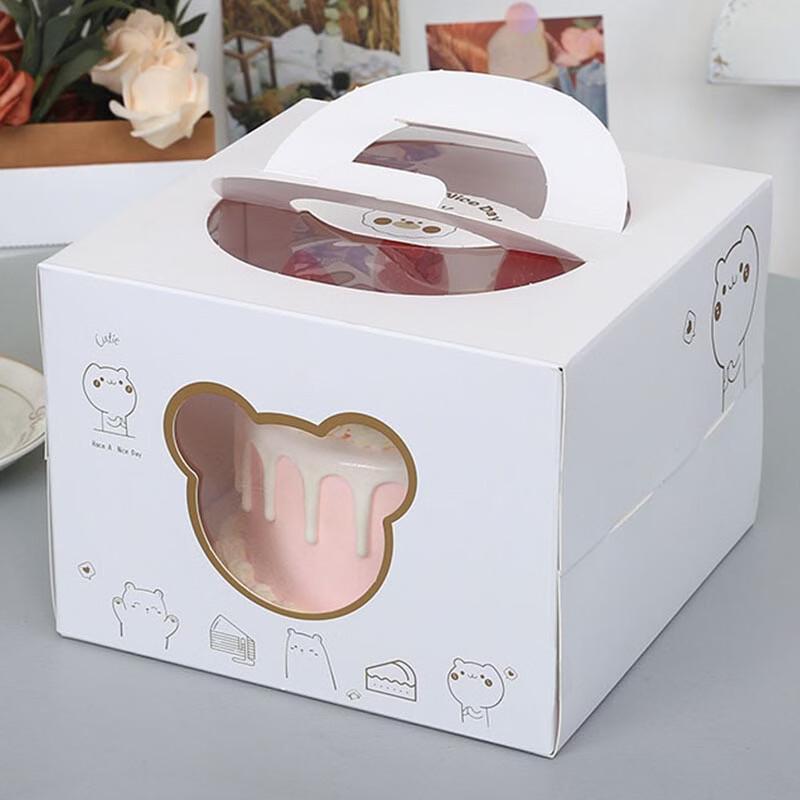 Portable European Style Clear Birthday Cake Box