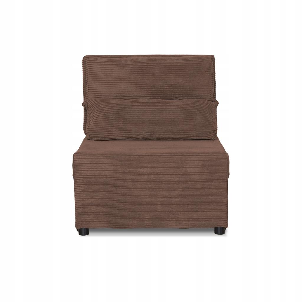 Fold-out Armchair Sleeping Function KIMO Bedding Container Family Furniture Brown