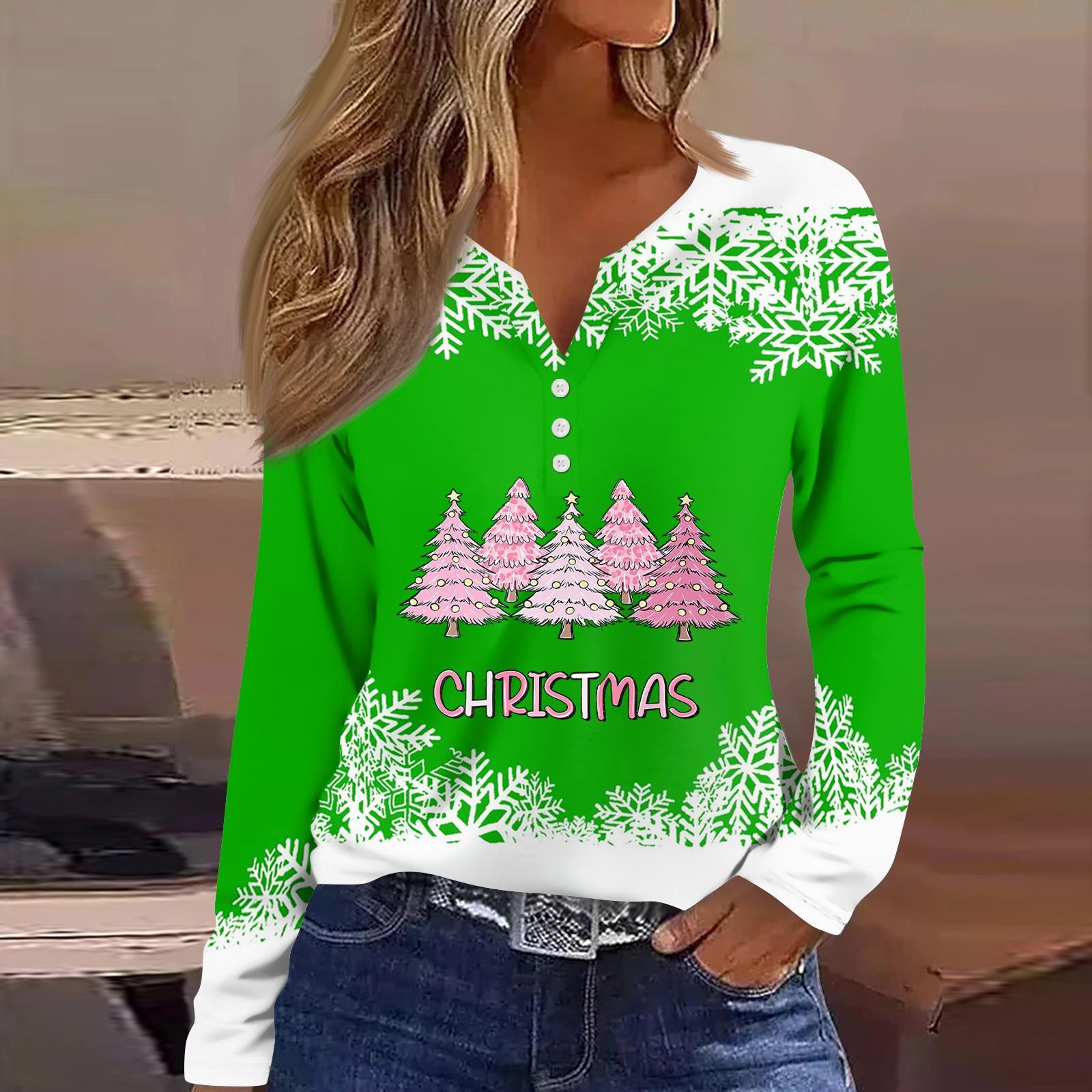 

Жен. Футболка Футболка Пуговицы Цветочный принт Длинный рукав Повседневные Выходные Мода Классический Классический V-образный вырез Обычный Топ XL зелёный