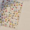 Charming Petal Flower Colorful Wildflowers Daisy Leaves 5D Relief Self Adhesive Nail Art Sticker Decoration Manicure Decal DIY