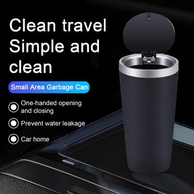One-Handed Car Trash Bin Convenient Compact Space-Saving Garbage Can for Vehicle Interior Ideal for Cup Holders Phone Storage