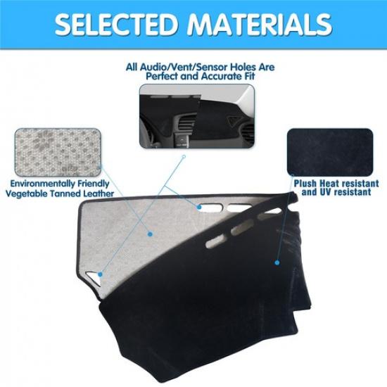 1Pcs Black Car Dashmat Dash Mat For Lexus IS250 IS350 Dashboard Cover Pad