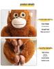 Cross-Border Plush Gorilla Doll - Realistic Monkey Design with Velcro Hands and Feet