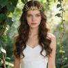 Diadème Tiara Elfe Fantaisie Headpiece Fée Couronne Elfique de Fée Mariage de Mariée