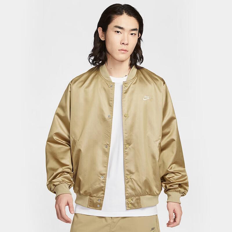 NIKE Men s Round Neck Baseball Jacket L