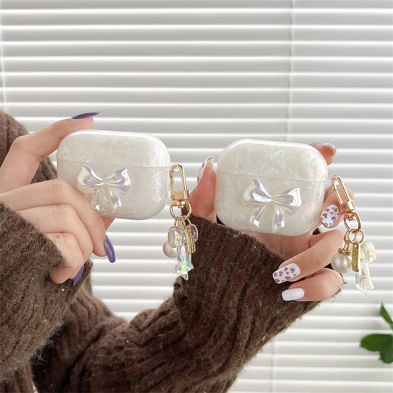 Ins three-dimensional bow for AirPods pro1 generation protective cover 1 generation pro1 generation apple bluetooth headset case