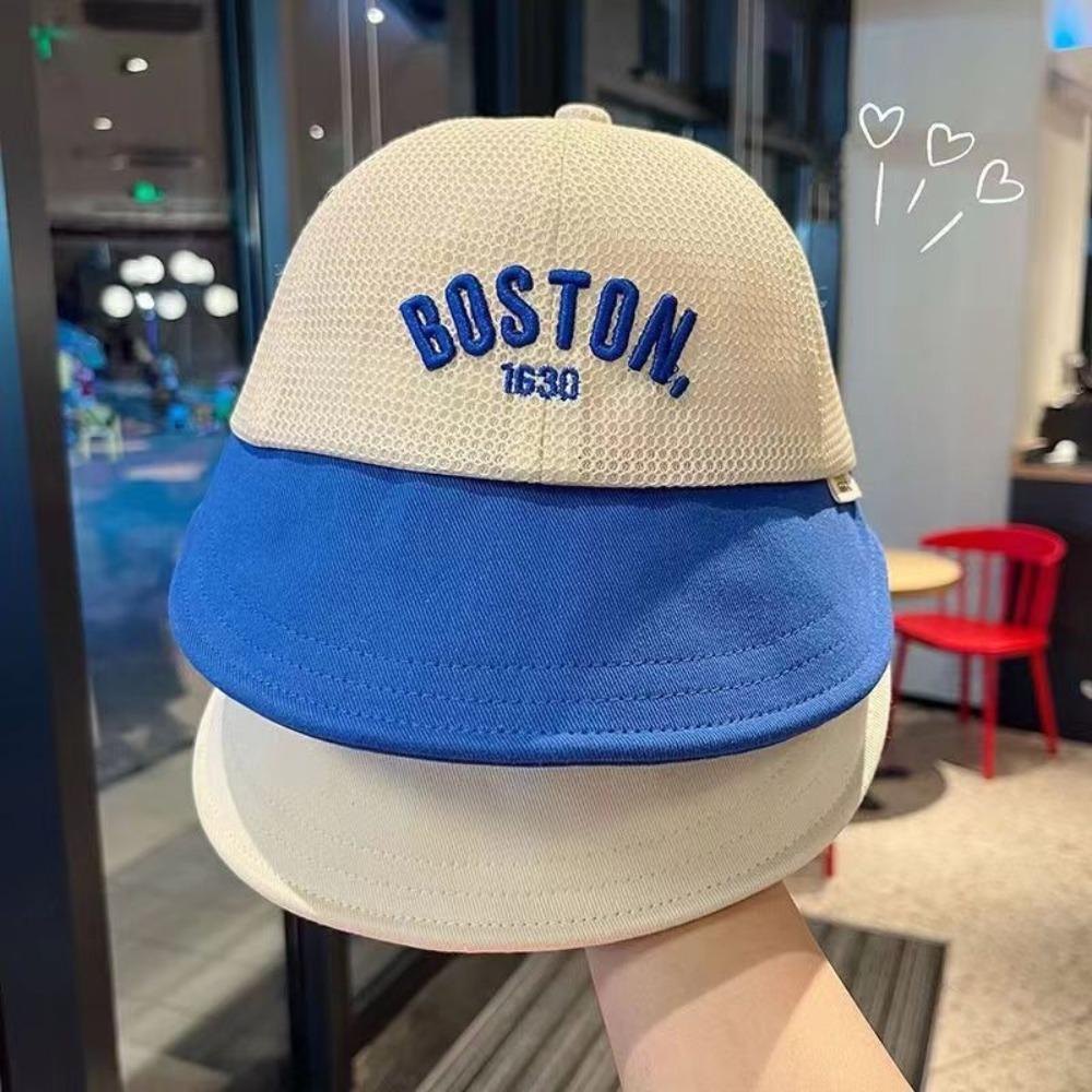 Mesh Baby Baseball Cap Letter Outdoor Peaked Hat Fashion Children Sun Hat  1-6 Years