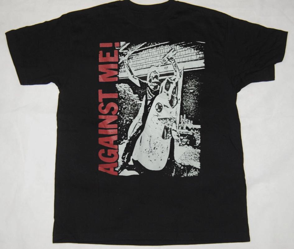 Against Me! Band Gift For Family Black Cotton Unisex Unisex T-Shirt M