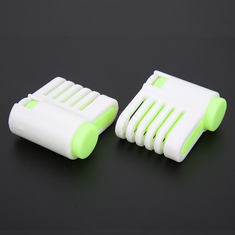 2Pcs MultiFunctional DIY Cake Bread Cutter Slicing Guide Tool Home Kitchen Accessory(Green 52036A )