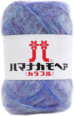 Hamanaka Mohair Colorful Wool Thick Blue 25g 100m 10 Ball Set 0647 Set Col.306 Approx.