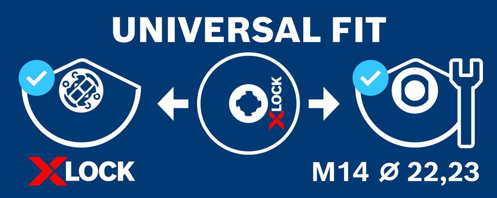 Bosch Cutting Wheel Stainless Steel Pack of 10 2608619364 X-LOCK 125x1.6mm