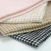 In Stock Washed Ramie Cotton Blended Fabric HoundstoothTextile Slightly Brushed Surface Ramie Textile for Curtains Dresses Woven
