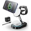 Fast Charging Station for Magsafe Apple Devices, Wireless Charger Station for MagSafe iPhones, 3 in 1 Magnetic Charger Stand for iPhone 15/14/13/12,