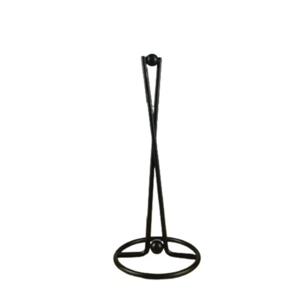 

Держатель для рулонных бумажных полотенец в виде железного рулона, скандинавский декор для стола, диспенсер для полотенец, вертикальный держатель для туалетной бумаги, товары для дома чёрный