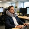 1 Sæt U-formet Pude med Sovmaske, Nakke Støttepude, Sød Dyre Design, Rejse Nakkepude til Bilrejse Flyrejse Nakkesmerter Lindring
