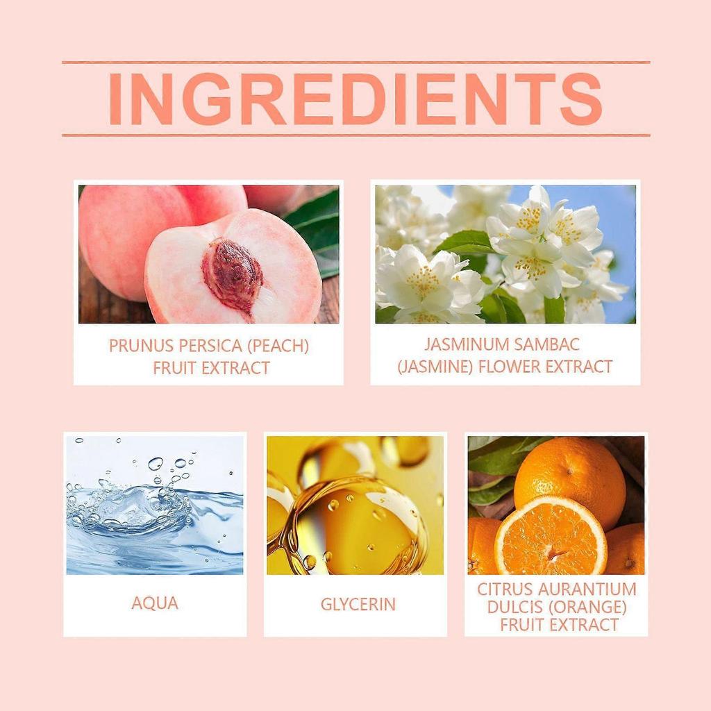 Roxelis Peach Perfume Spray Is A Refreshing And Long-Lasting Fruity Scent With A Delicate And Refreshing Fruity Aroma. It Is A Charming Perfume Spray