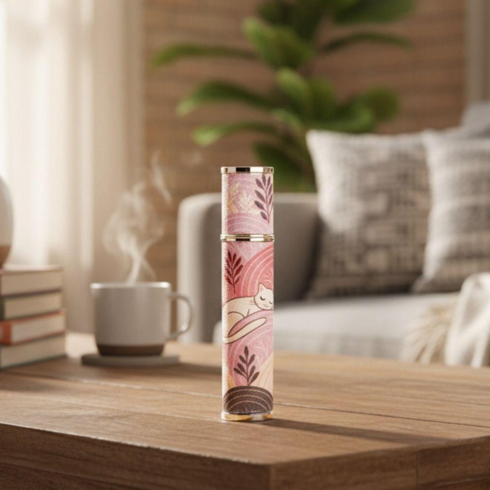 10ml Perfume Bottle PU Leather Perfume Atomizer Bottle Portable Cosmetic Container  for Woman