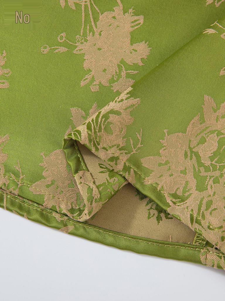 Girls' Sleeveless Tang Suit Dress: Summer Koi & Flower Design