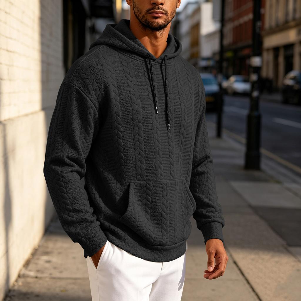 Herren Casual Pullover Hoodie mit langen Ärmeln für den täglichen Gebrauch