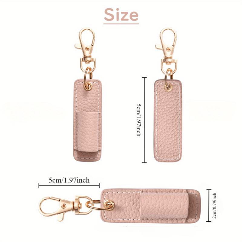 Neck Nurse Pen Clip Portable Keychain Compact Leather Pen Holder Office Pen Storage Clip