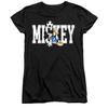 Disney Womens/Ladies Football Kick Mickey Mouse T-Shirt