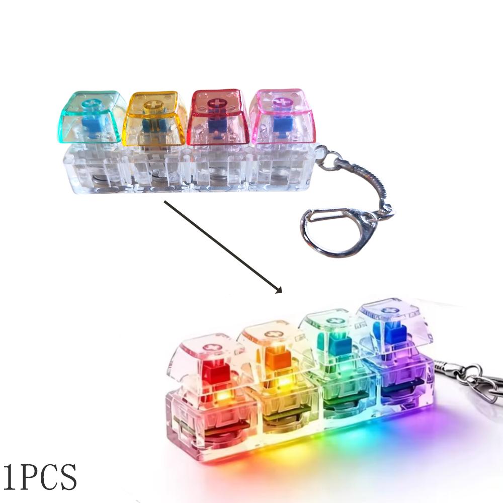 Bestseller Transparante Stressverlichtende Toetsenbord Pop It, Lichtgevend Fidget Knoppen Speelgoed, Schattige Kattenpoot Knoppen, Feestartikelen Cadeaus