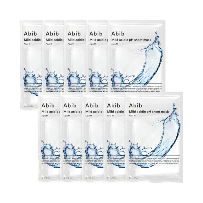 Mildly acidic sheet mask Aqua Fit 10 sheets