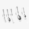 Mirror Polish Dessert Spoon Kits Shell Shape Dining Tableware Luxury Cutlery Set  Home Kitchen