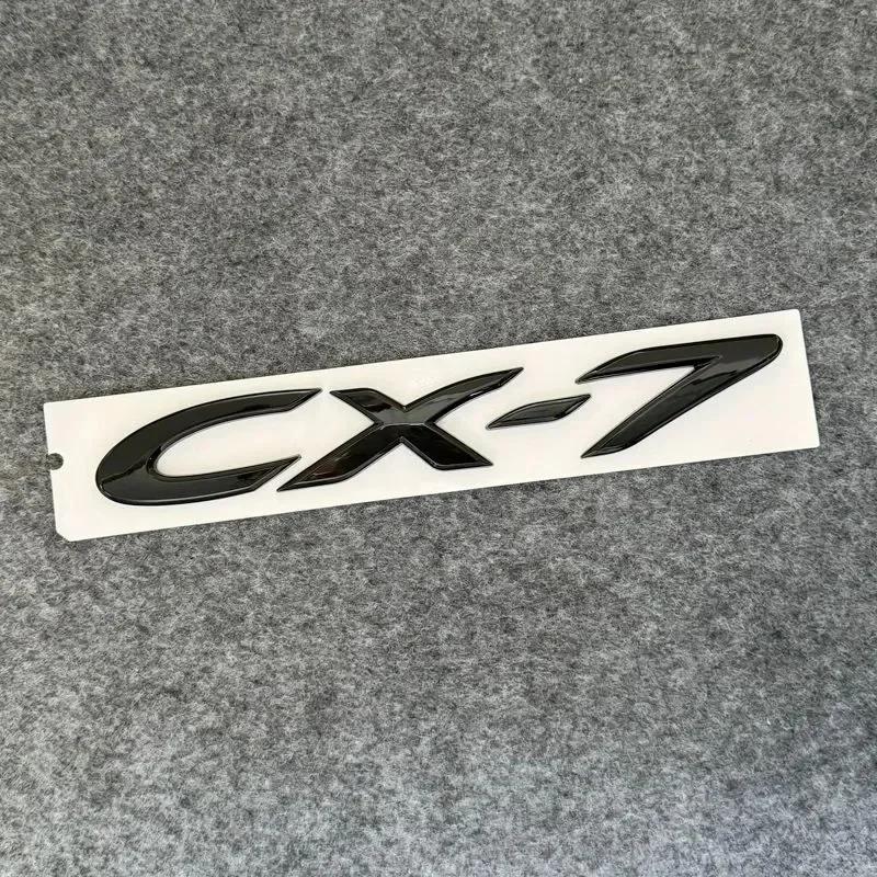 3D ABS CX-4 CX-5 Car Letter Badge Logo Trunk Decorative Sticker For Mazda 2 3 6 CX50 CX60 CX30 CX7 CX90  Demio black Accessories wcgvh11