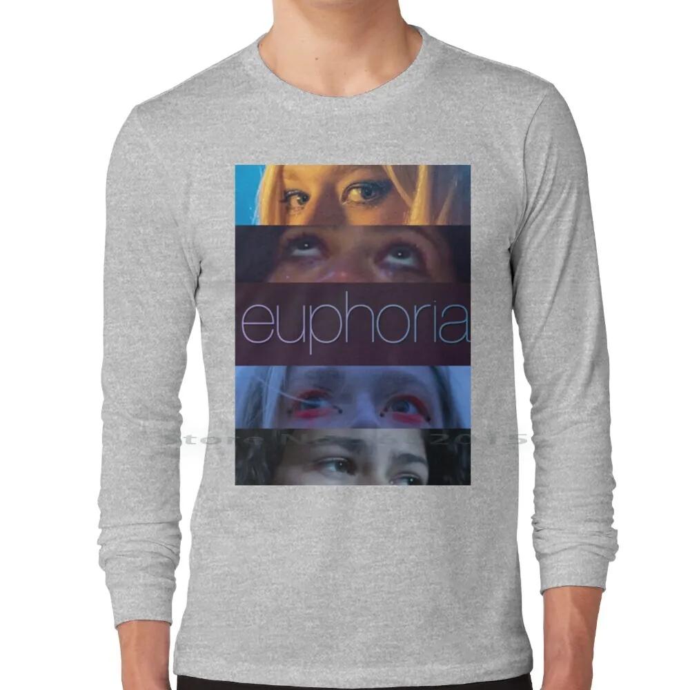 Euphoria T Shirt 100 Cotton Euphoria Eyes Looking Directions Movie Tv Show Cinema Color Zendaya Rue Bennett Hunter Schafer