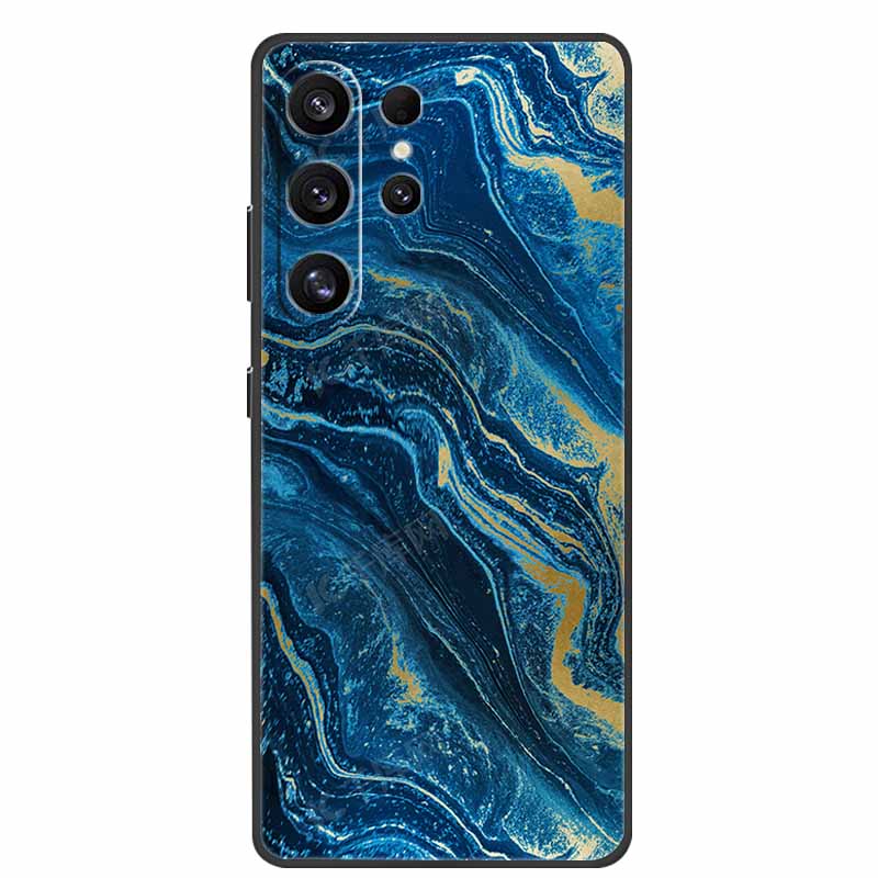 Phone Case For Samsung Galaxy S26 Ultra Colorful Painted Soft Silicone Bumper for Samsung S26 Ultra Case Marble Shockproof Cover