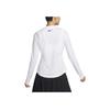 Nike Dri-Fit UV Victory Sun Protection Solid Logo Print Crew Neck Short Sleeve T-Shirt Women T-Shirts White DH2069-100