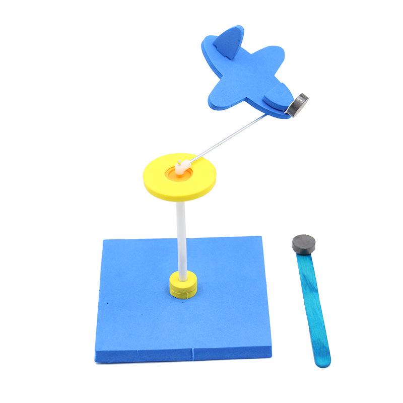 DIY Magnetic Rotating Airplane Model for Student Science Experiments See packaging