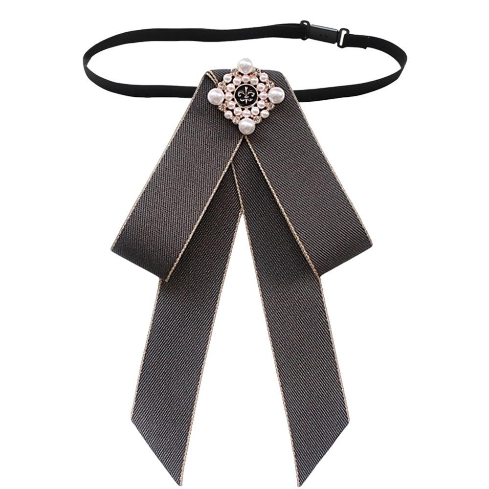 Vintage Style Bow Tie Brooch Collar Flower Ladies Jewelry Vintage Bow Tie  British Girls