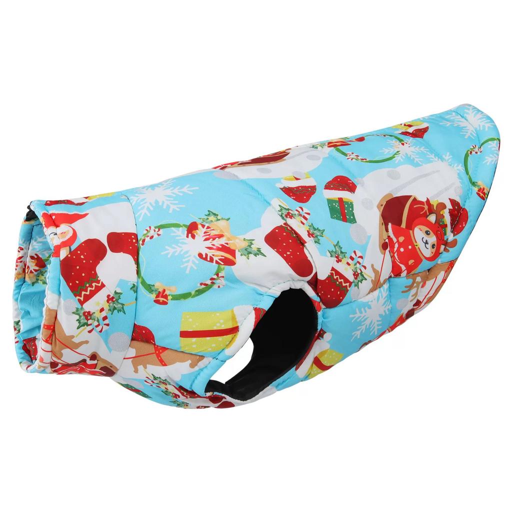 Autumn and winter pet clothing dog clothes thickened warm dog vest windproof puppy cotton clothes magic fight