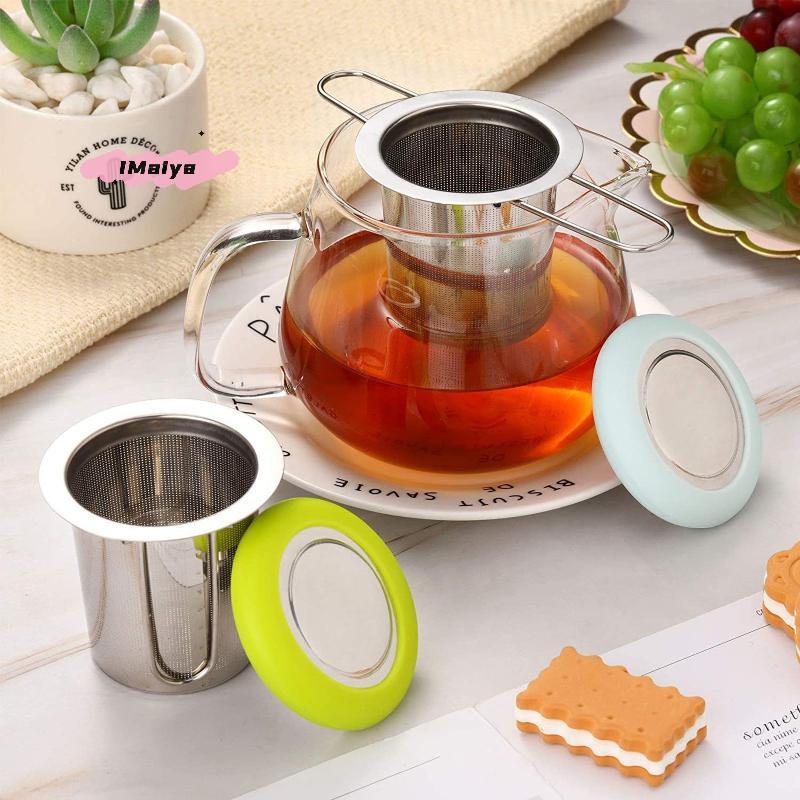 Stainless Steel Mesh Tea Infuser Reusable Cup Strainer with Lid Loose Leaf Spice Filter for Teapots And Mugs Ideal for Steeping