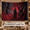 Mushroom Forest (153) Theme Personalized Tapestry Custom Name Text Wall Hanging Tapestry Home Background Decoration
