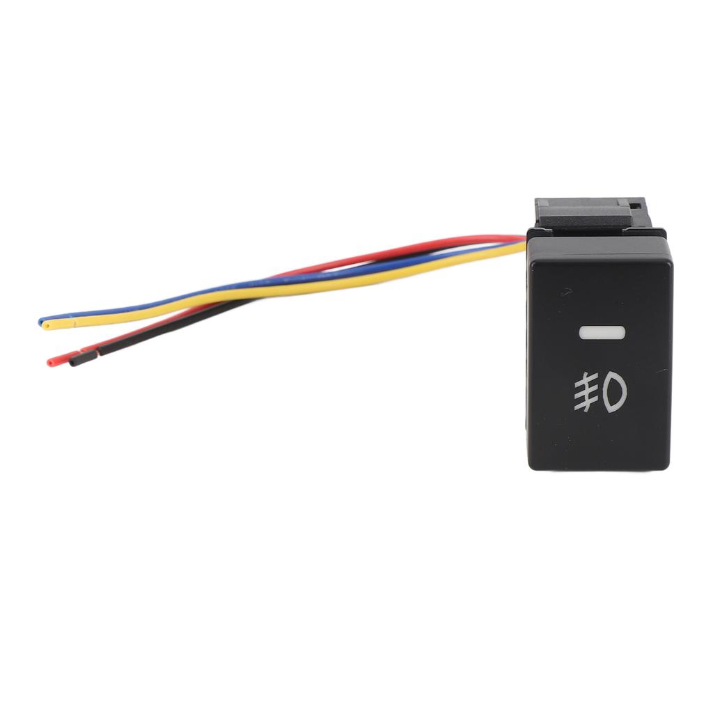 4 Pole 12V Push Button Switch with LED Background Indicator Lights Compatible with Fog Lights DRL LED Light Bar for BR