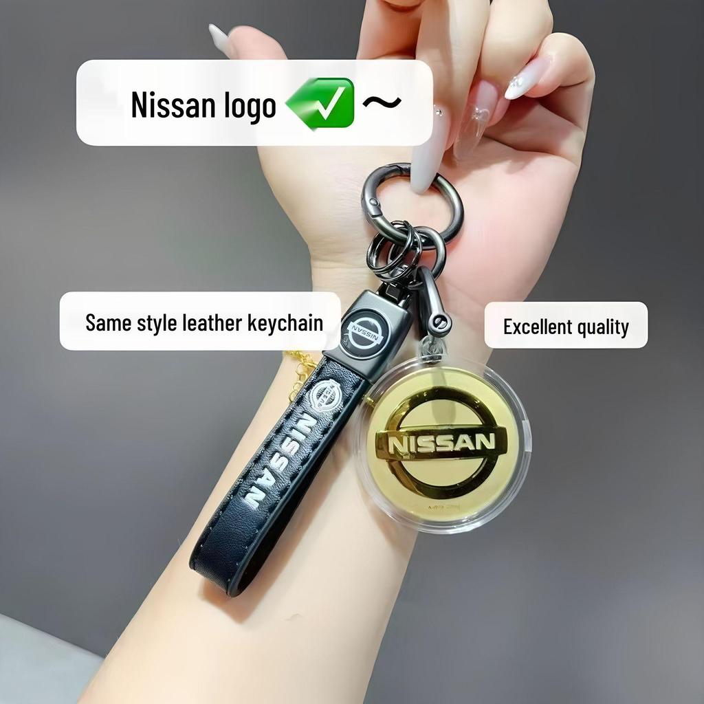 Gold 999 Pure Car Logo Pendant Keychain - New TikTok Trend Father's Day Gift