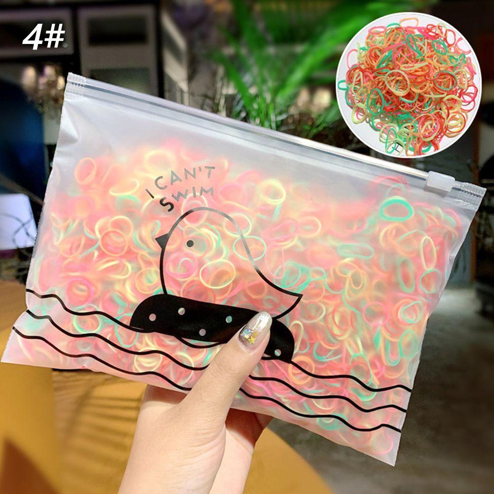 Hair Tie Ropes Hair Rope Ties Gum Elastic Hair Bands Girls Scrunchie Rubber Hair Bands Disposable