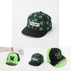 Minecraft Pattern Kids Baseball Cap With Sunshade Wide Brim For Summer Sun Protection